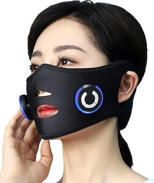 小顔美顔器 フェイスリフトEMS 振動 たるみ 表情筋 顔痩せ マスク型 マッサージ器