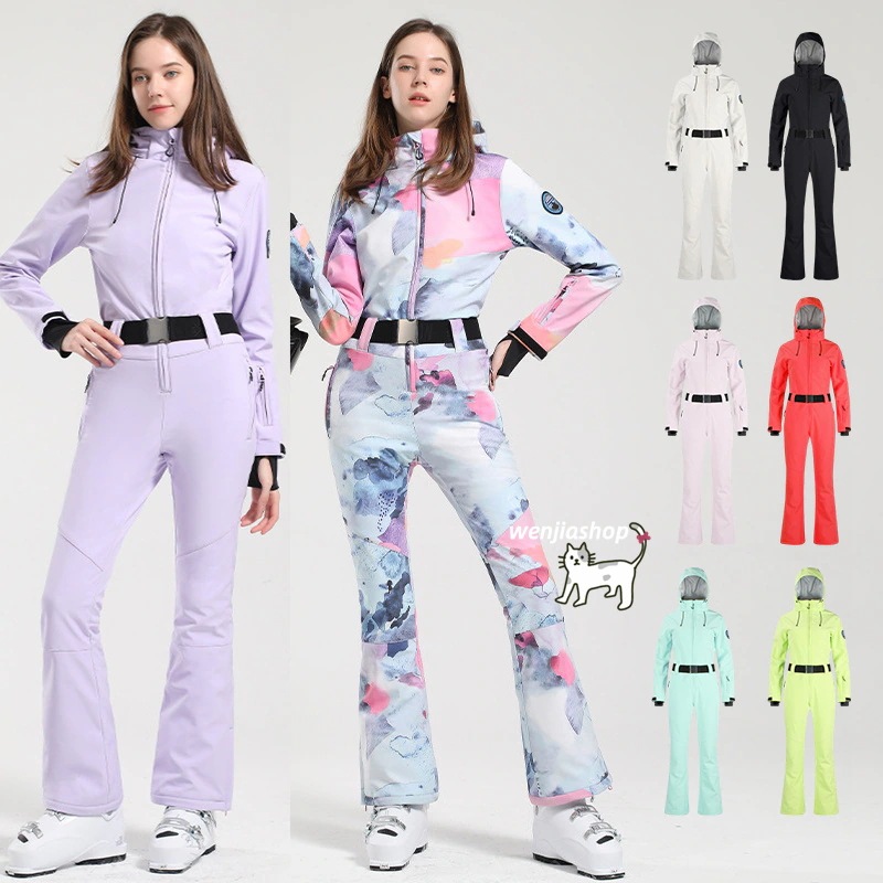 スノーボードウェア 2025 16色 上下セット つなぎ メンズ レディース オールインワン パンツ アウター スリム 細身 セットアップ ウィンタースポーツ 韓国風 防水 スキーウェア スノボウェア