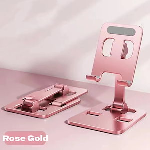 携帯電話やタブレット用のアルミニウム合金スタンド,iPad,Samsung用の調整可能で柔軟なサポート Rose Gold
