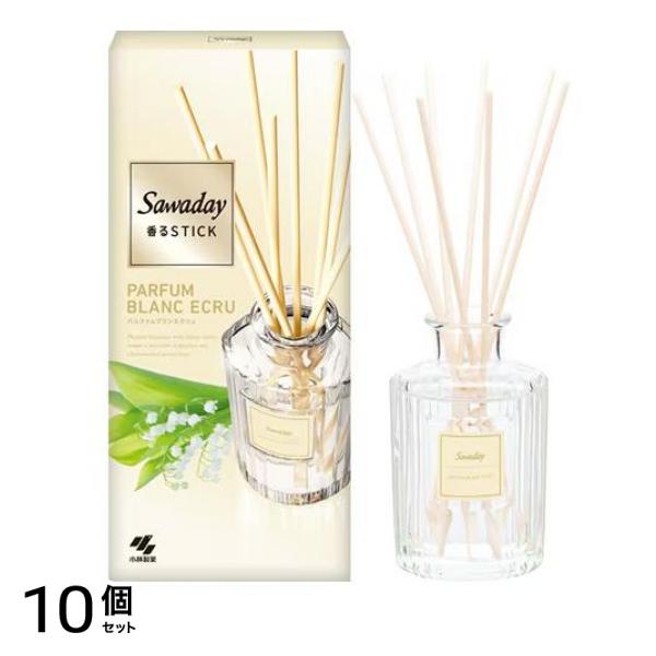 サワデー Sawaday香るStick パルファムブランエクリュ 70mL (容器付き本体) 10個セット