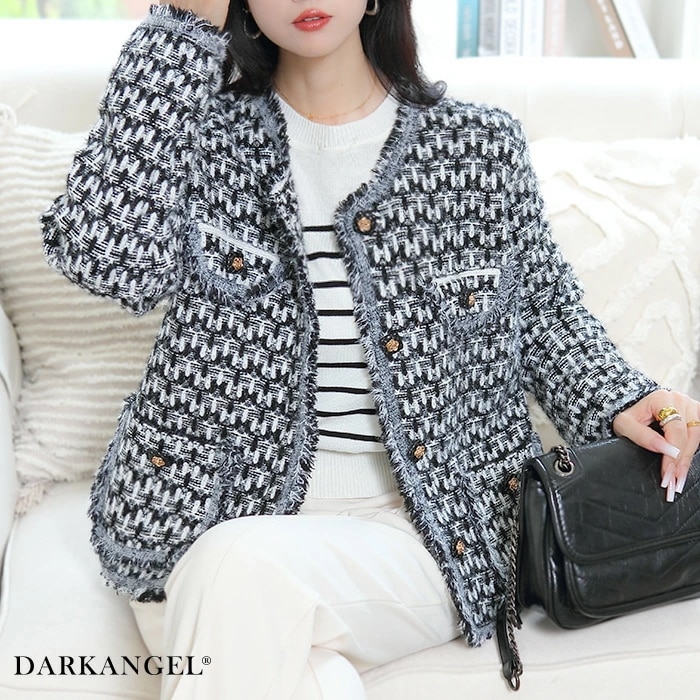 【ノーカラーフェイクスエードジャケット】 秋 レディース ライトアウター 薄手スエード ショート丈 カジュアル ジップ 羽織り きれいめ 秋冬 シンプルライダース