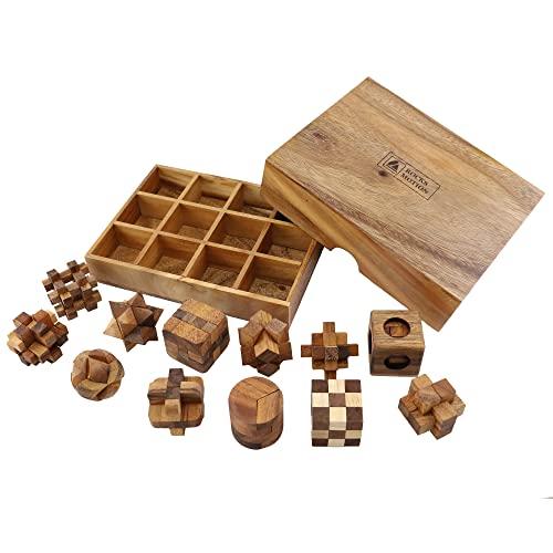木製パズル 優しい手触り ROCKS MOTION・12個セットWood Puzzle(ロックスモー 10,575円