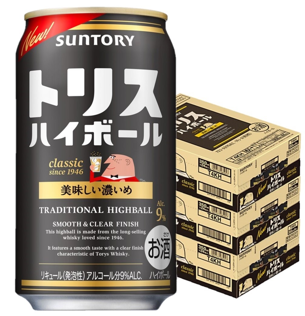 サントリー トリスハイボール キリッと濃いめ 350ml3ケース/72本 【北海道沖縄県東北四国九州地方は必ず送料がかかります】