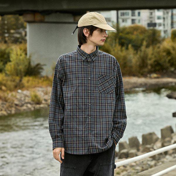 スラムロゴ ギークシック チェック ポケット シャツ FLS210 / 2color