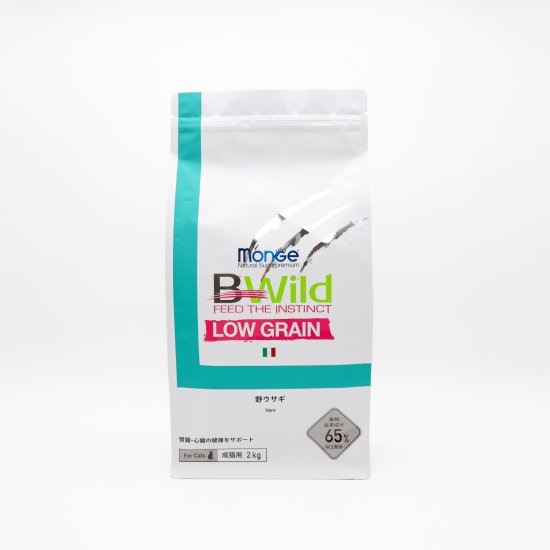 キャットフード　BWild　野ウサギ　ローグレイン　2kg　成猫用