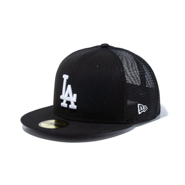 [即納]NEWERA ニューエラ 59FIFTY トラッカー ロサンゼルスドジャース ブラック ホワイト メンズ 男性 レディース 女性 帽子 ハット 小物 アクセサリー 送料無料 NEW ER
