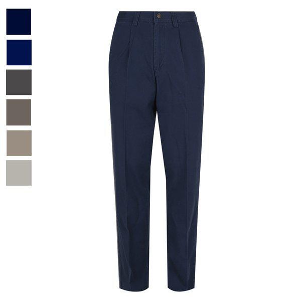 メンズ ワンタック リンクルフリー ストレートフィット コットンパンツ LV-PTA-HW246-ネイビー