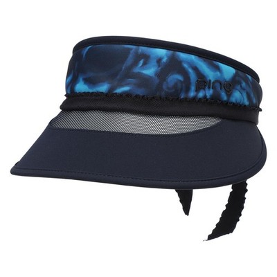 正規品 PING レディース メッシュ ポイントバック リボン サンバイザー