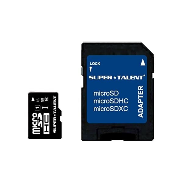 （まとめ）スーパータレント UHS-ICLASS10対応 microSDHCカード 16GB ST16MSU1P 1枚3セット
