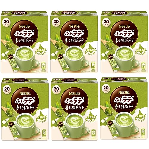 ネスレ ふわラテ 香る抹茶ラテ 20本6箱【 スティック 】 4,851円