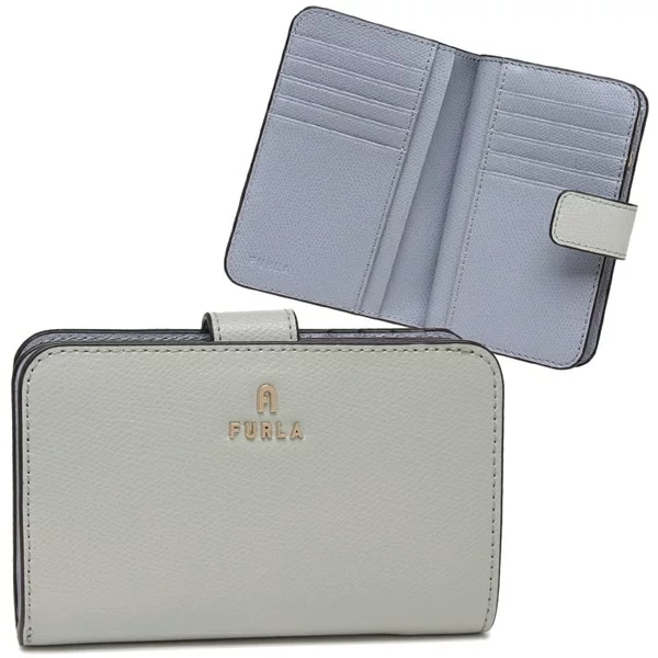 二つ折り財布 カメリア グリーン ブルー レディース WP00314 ARE000 3788S