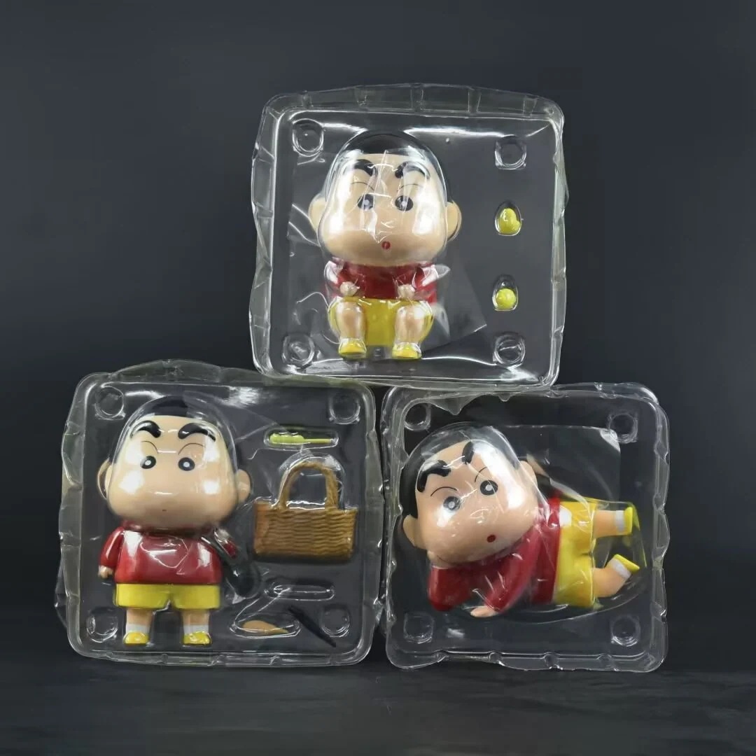 原野しんのすけ 食料品を買うしゃがむ寝そべるアニメーションフィギュア