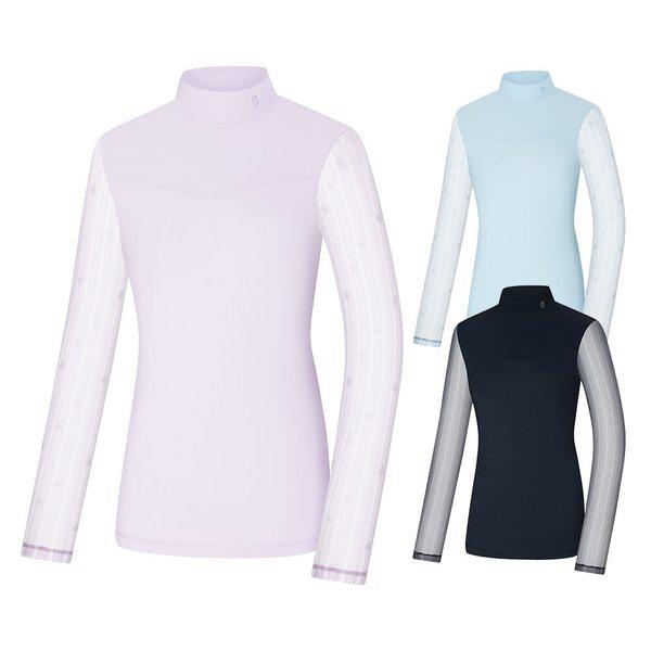 女性アイスボーン配色登山長袖ハイネックTシャツ2441TK363W