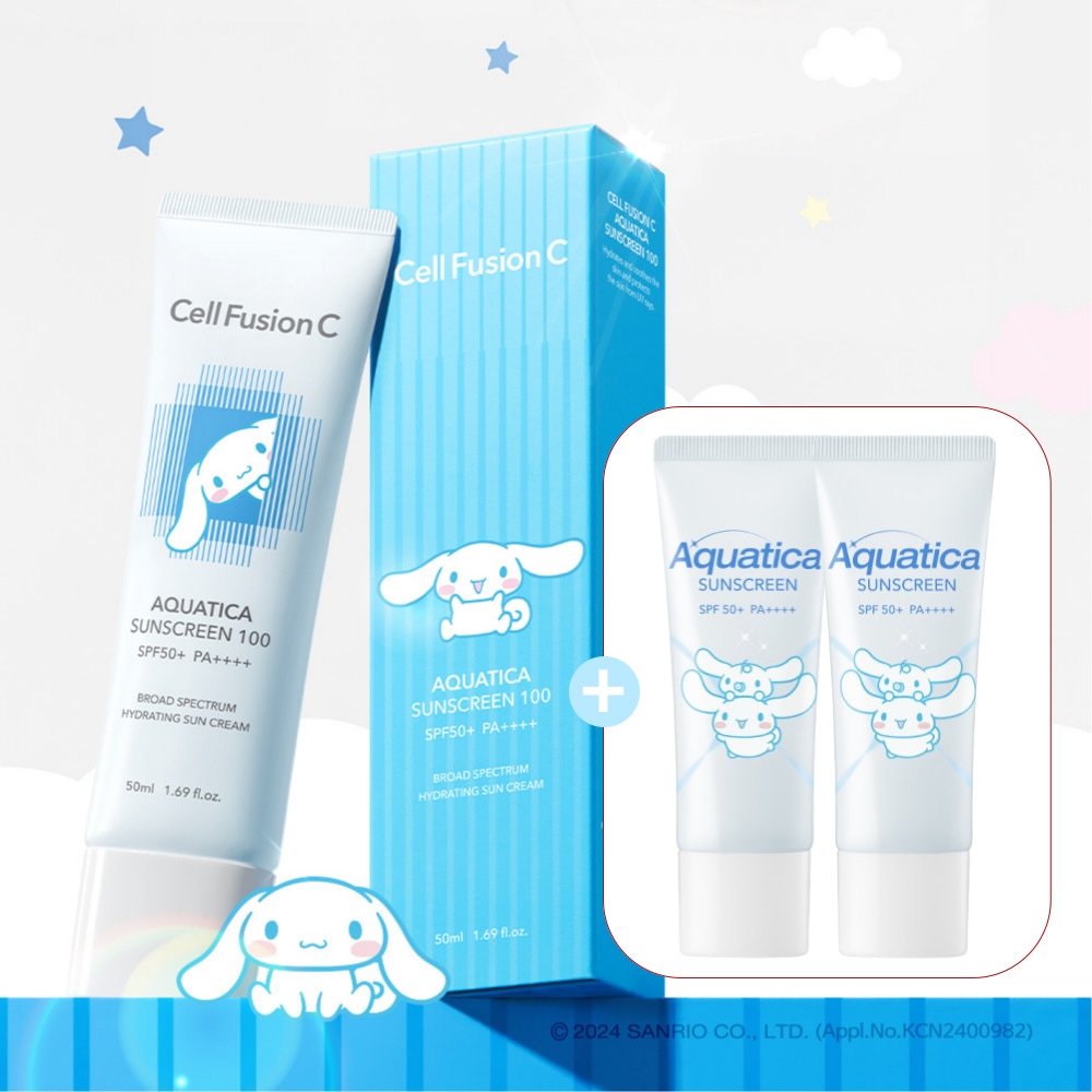 [2+1]シーアクアティカサンスクリーン50ml+50ml /デイリー低刺激水分サンクリーム