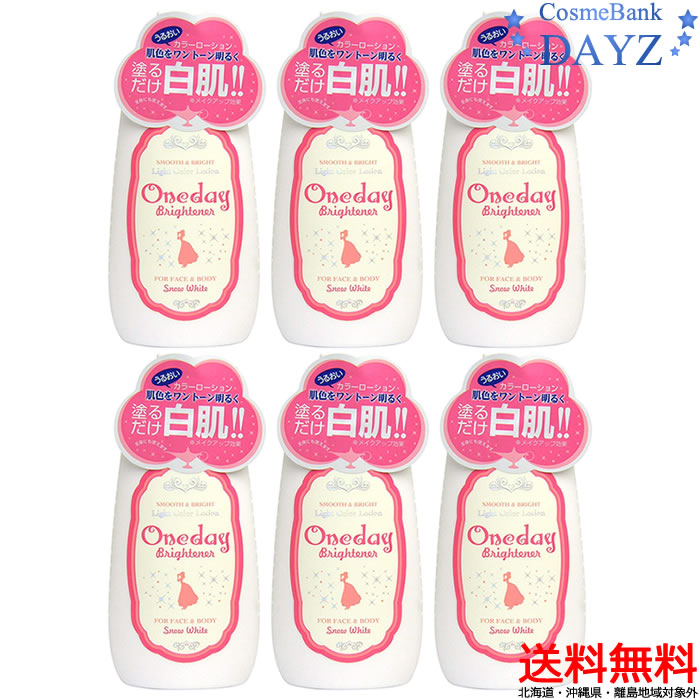 【送料無料北海道沖縄除外】ワンデイブライトナー 120mL 6点セットボディローション フェイスローション 肌色補正 化粧下地 スキンケアワンデーブライトナー