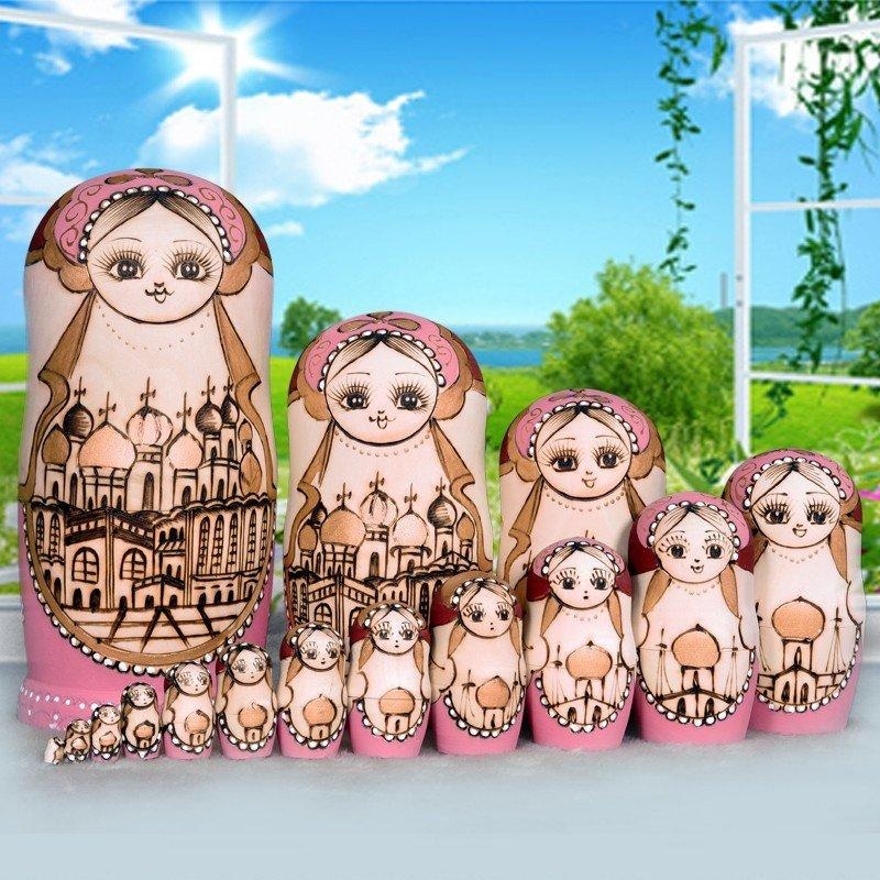 マトリョーシカ ロシア 人形 手作り お土産 動物 ぬいぐるみ 娯楽用品 ギフト プレゼント ロシア巣人形 入れ子人形 飾り分離 ドール 手描き 誕生日に