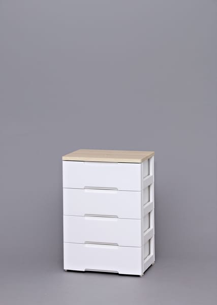 アイリスオーヤマ ウッドトップチェスト HG-554 ホワイト/ペアー チェスト 収納 収納家具 おしゃれ たんす タンス リビング リビング収納 子供 服 インテリア雑貨 幅 高さ ワイド 幅広