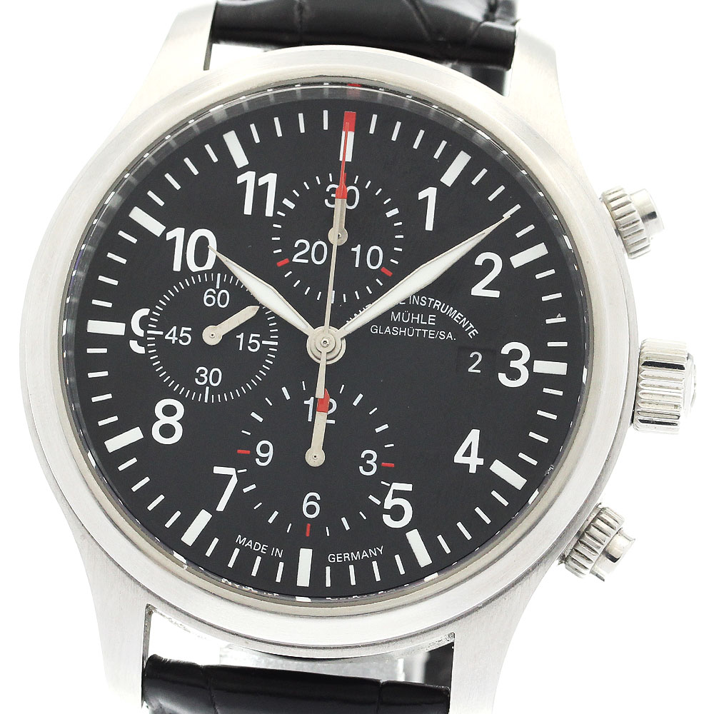 ミューレグラスヒュッテ Muhle Glashutte M1-37-70 デイト 自動巻き メンズ _903290【中古】