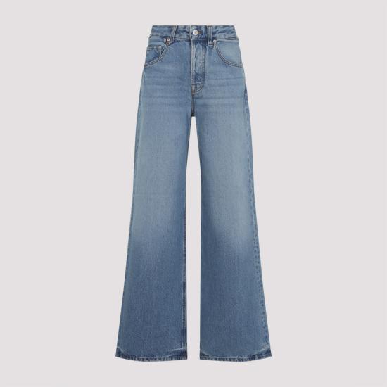 JACQUEMUS Women Denim Pants PAW00036AD00038 33C BLUE TABAC
