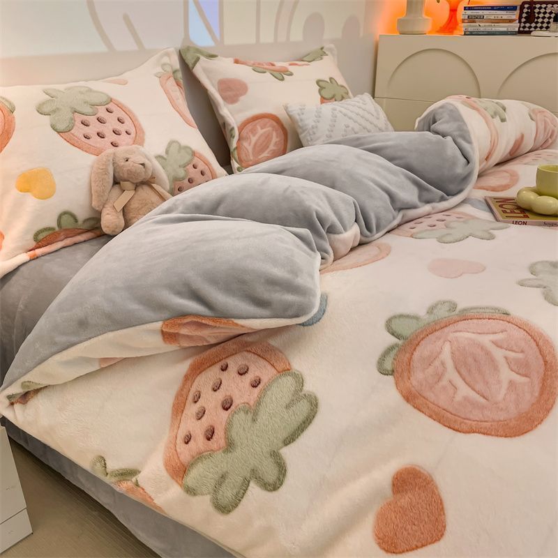 枕カバー シーツ 寝具 3点セット 布団カバー 厚手 冬用 4点セット 裏起毛 掛け布団カバー 布団カバー 新作 人気