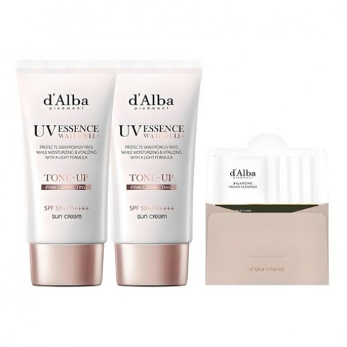 ウォーターフルトーンアップサンクリームSPF50 PA 50ml x 2pバランスビーガンジェルクレンザー15mlセット1個