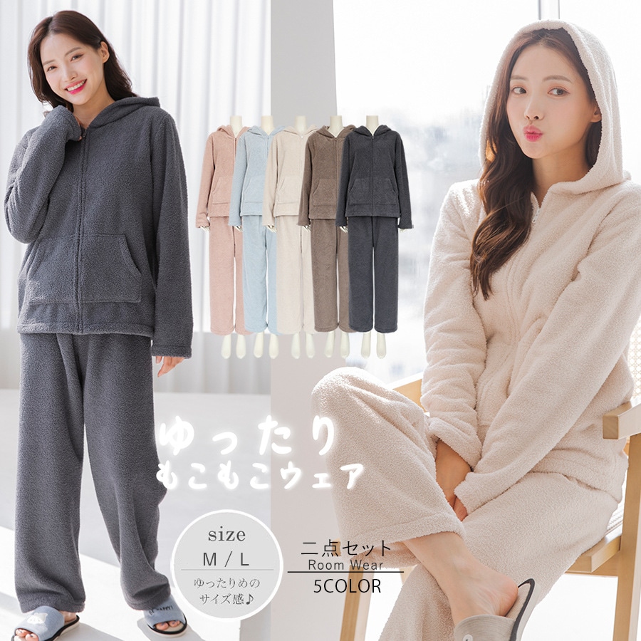 新作 秋冬現品パジャマ レディース 上下セット日本風 かわいい ホームウェア 女性用 保温厚手パジャマ ゆったり柔らか肌触り 寝巻 きセット ルームウェア 6,890円