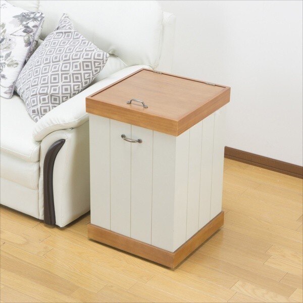 ゴミ箱 おしゃれ 蓋付 ダストボックス ごみ箱 4分別 キャスター ナチュラルモダン 木製 完成品 スリム 幅40cm