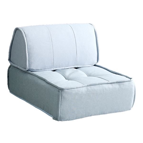 背もたれ フロアクッション セット 約幅60cm 1人掛け ライトブルー 日本製 フロアクッション・バッククッション リビング