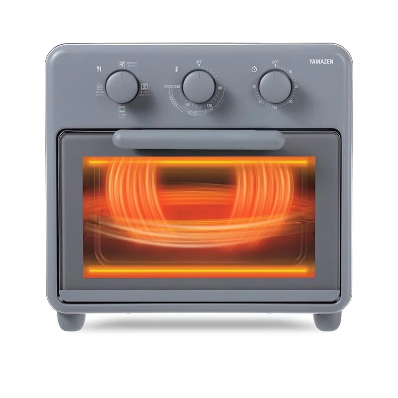 【即納】[山善] トースター オーブントースター ノンフライヤー コンベクションオーブン トースト 2枚焼き Wファン搭載 選べるモード4種 ストーングレー YCW-C120(SG) 8,996円