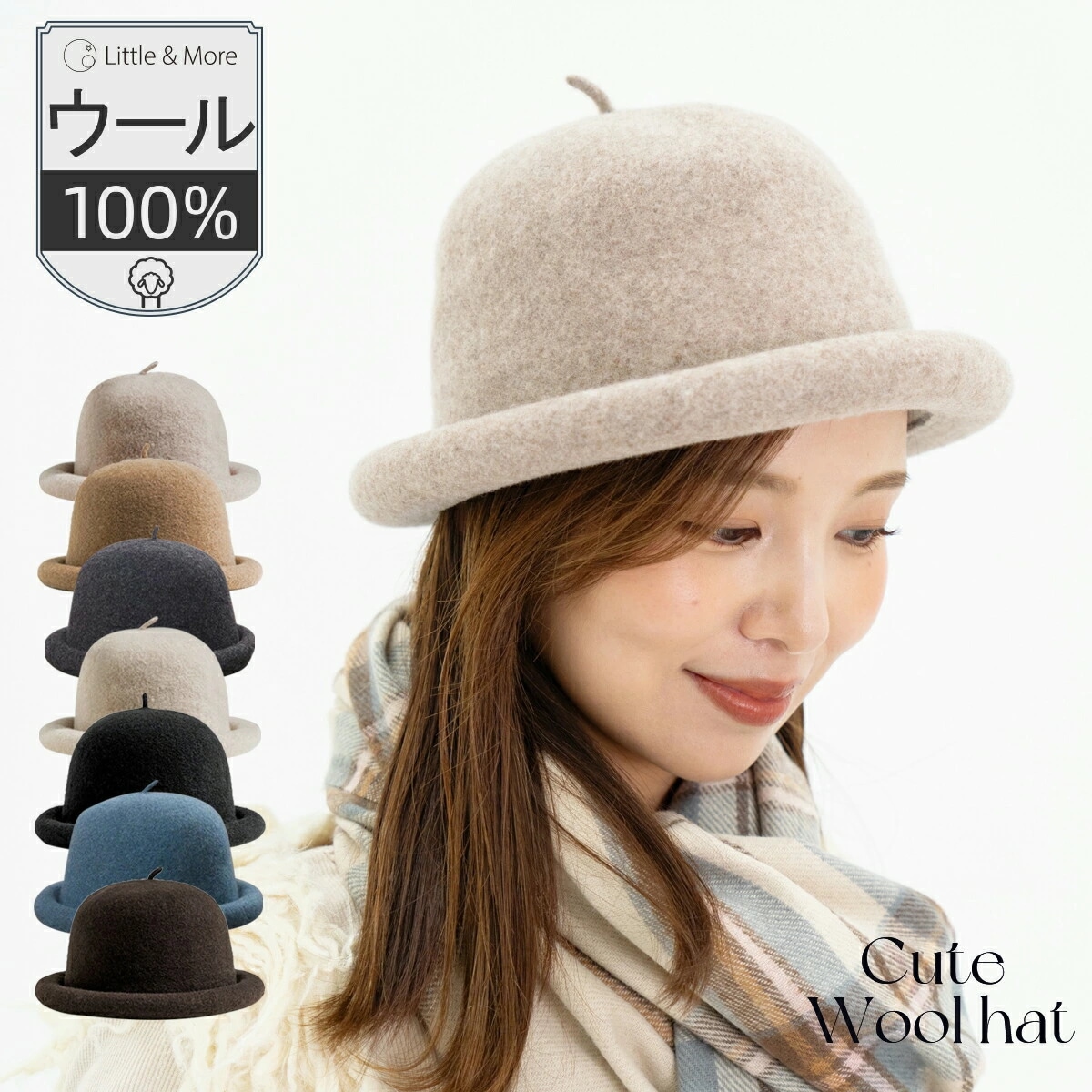 バケットハット 帽子 レディース 春 秋冬 ウールハット 日焼け対策 UV おしゃれ リゾート ハット 折りたためる プレゼント 母 お出かけ フェルト ウール100% バケハ 秋 冬 お出かけ 通