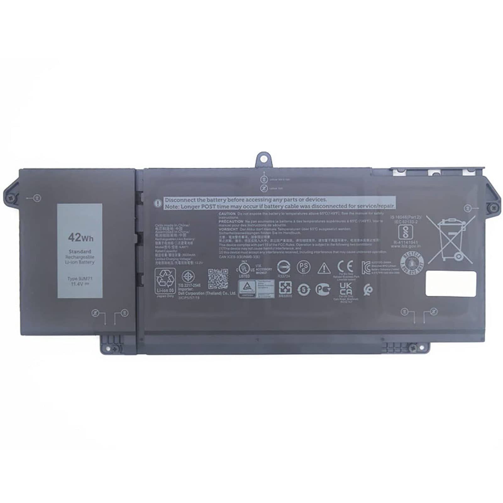 9JM71 バッテリー 電池・dellノートパソコン互換 42Wh Latitude 5320 7520 7320 7420 9JM71 7FMXV 互換交換用のバッテリー dc909-A1615