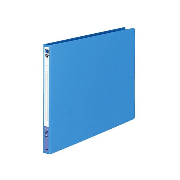 (まとめ) コクヨ レターファイル(色厚板紙) B4ヨコ 120枚収容 背幅20mm 青 フ-559B 1冊 (×30セット)