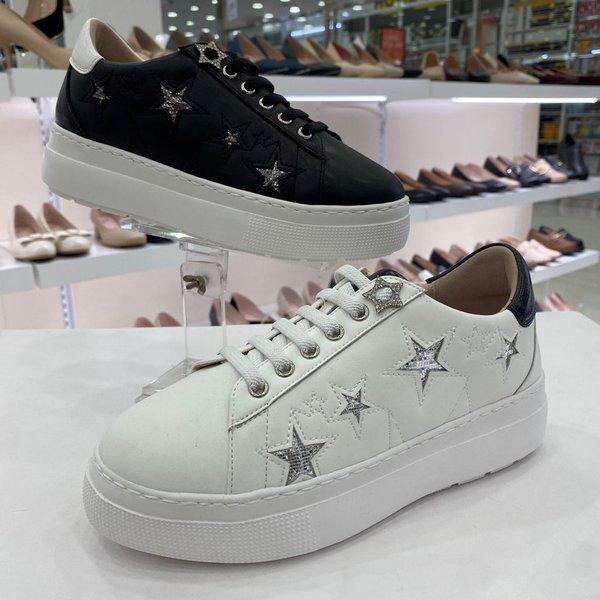 女性キー高さ軽量スニーカー PFEHFZ666667BKWH HSIF1A GN