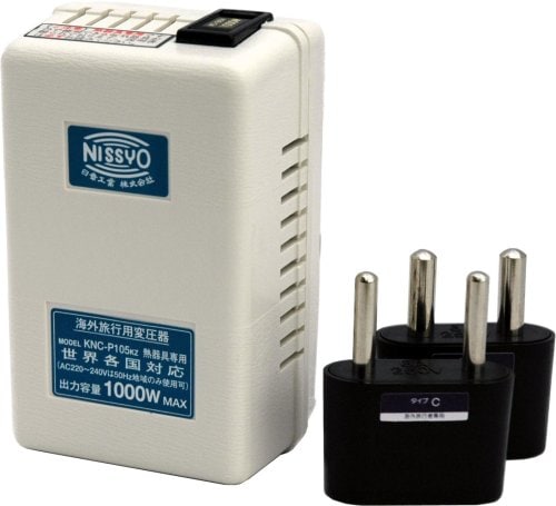 日章工業 変圧器 海外 旅行用 熱器具用 AC110*130V(50/60Hz) AC220*240
