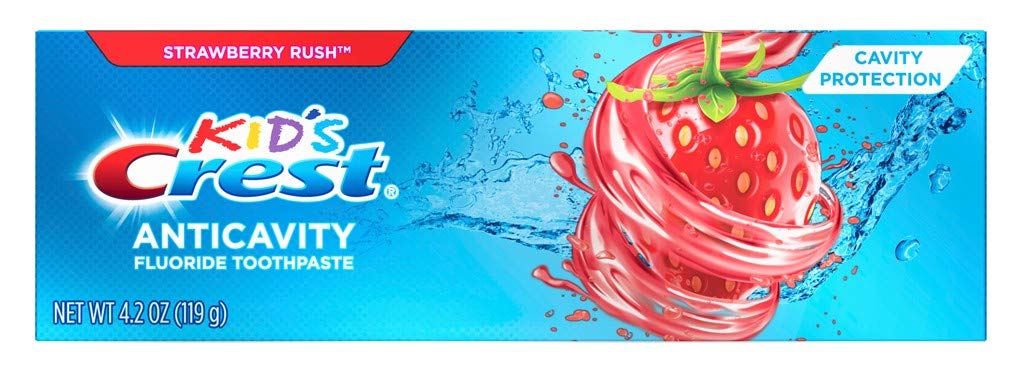 [アメリカ無料直送] [プレミアム商品][満足度上位]クレスト歯磨き粉 4.2オンスキッズ ストロベ