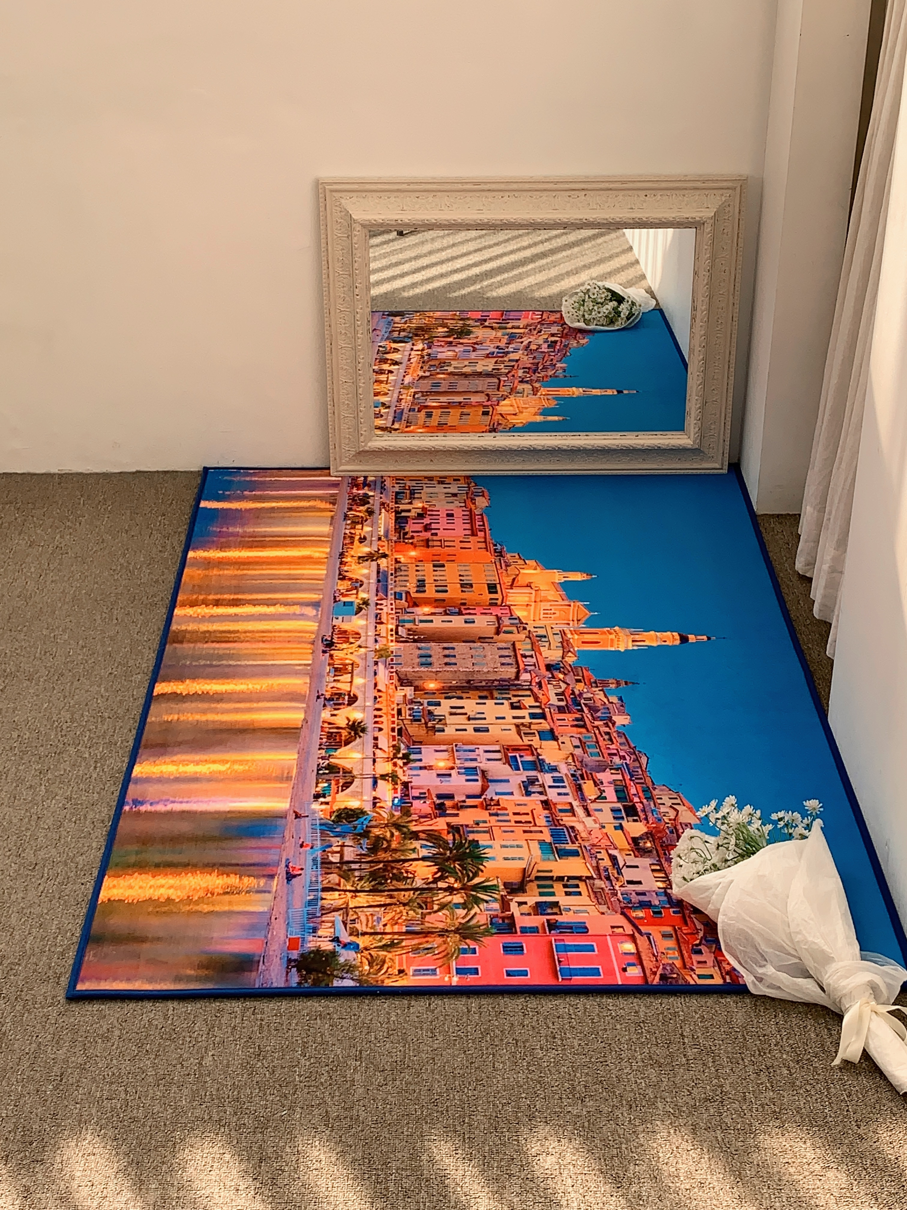 ぷらっふぃーあーかいぶ プロバンス·イン·ヨーロッパフォト風景 ラグ 韓国インテリア