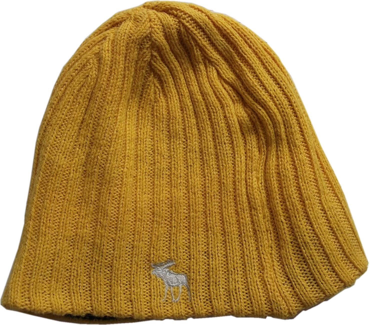 アバクロンビー＆フィッチ ニットキャップ リバーシブル ボーダー イエロー Abercrombie＆Fitch AF4-012