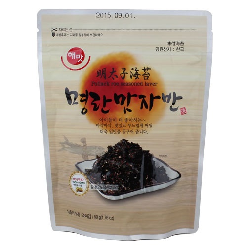 韓国食品 ヘンマッ [HAEMAS] 明太子海苔ザバン炒め (50g x 8袋)