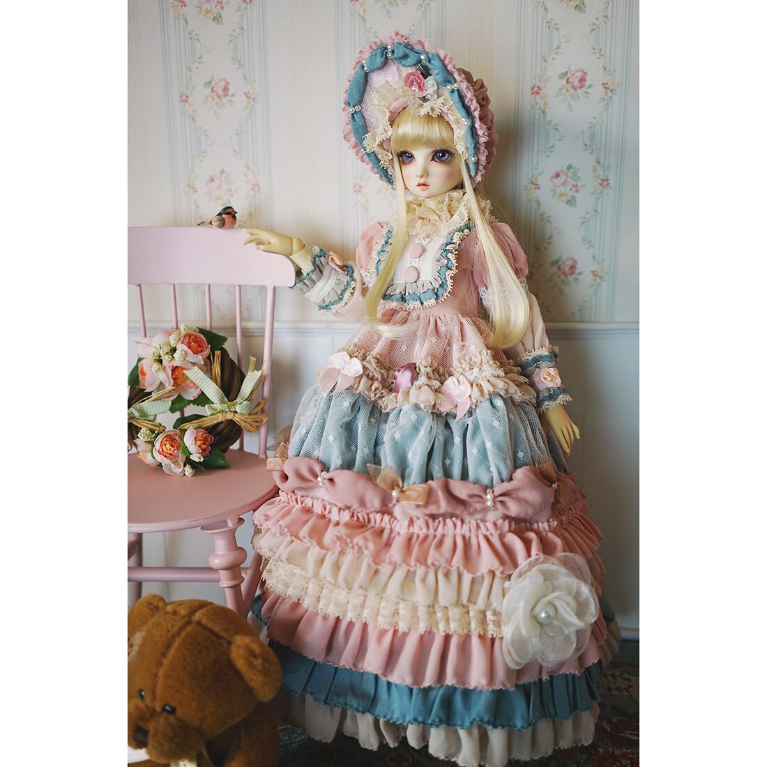 宮廷ケーキ多色のための1/3 1/4 bjd人形脳トレーニングのおもちゃ子供知育玩具誕生日プレゼント-いいえ人形