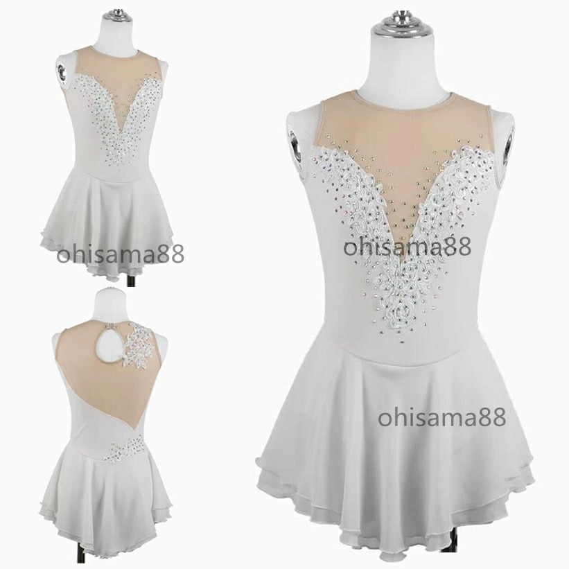 アイススケートウェア スケート衣装 キラキラ 大人 子供 高級 フィギュアスケート衣装 ダンス衣装 競技着 レッスン着 試験 専用レオタード 演出用 ダンスウェア アイスダンス スタンダード 舞台 発