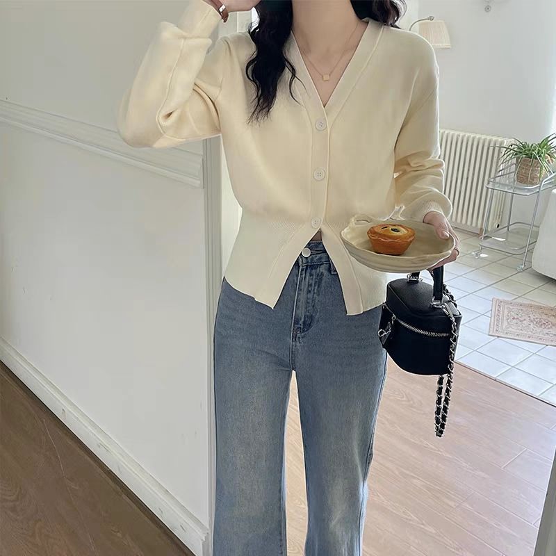 カーディガン ニットカーディガン 韓国ファッション シンプル サマーカーデ 入荷