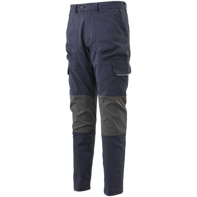 ミズノ　ワークパンツ(春夏素材)[ユニセックス] 4XL-8 14：ネイビー×チャコール　F2JF219414