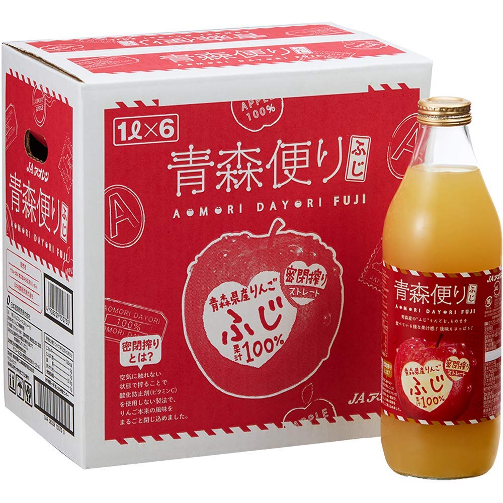 アオレン ヤエス 青森便り ふじ 1000ml ×6本