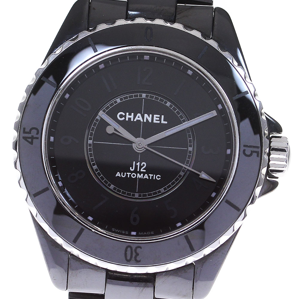 シャネル CHANEL H6185 J12 ファントム 自動巻き メンズ 良品 保証書付き_845125【中古】 666,200円