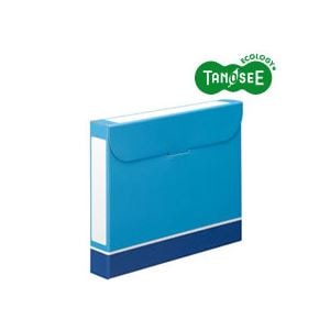 （まとめ）TANOSEE ファイルボックス A4 背幅53mm 青 50冊 12,262円