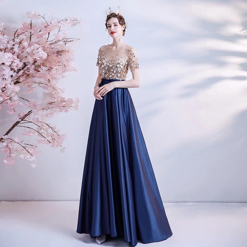 ウェディングドレス パーティードレス プリンセス花が嫁ドレス ロングドレス レディース フレアワンピ