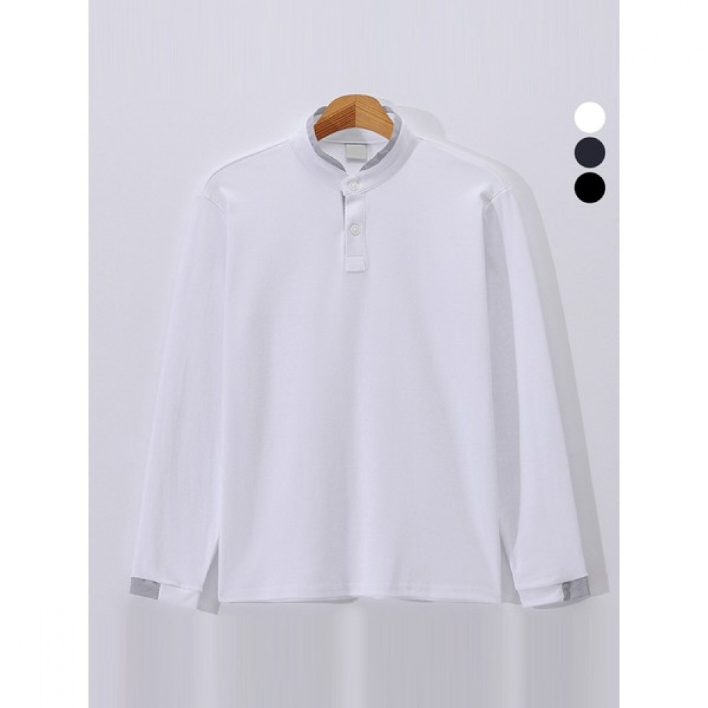 (ジュアンズ) レイヤードチャイナダブルネックカラーTシャツ EHCT9357