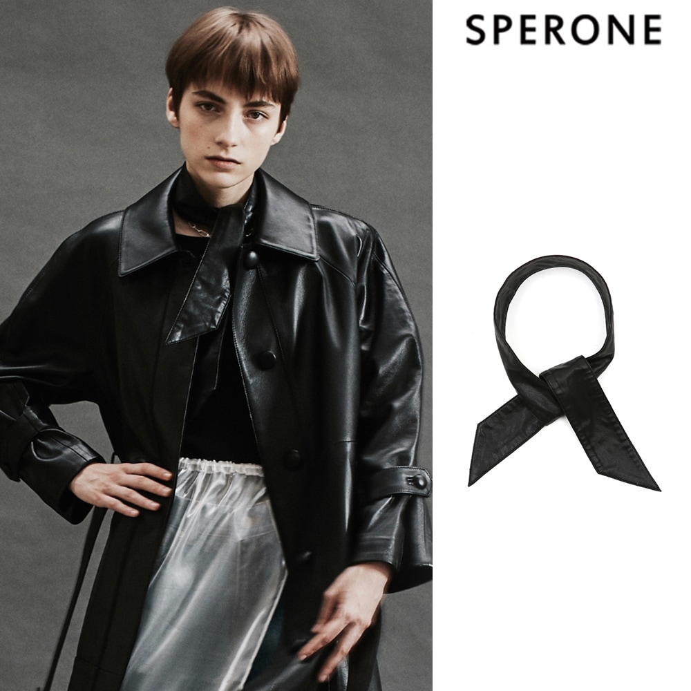 [SPERONE] Eco Leather Scarf