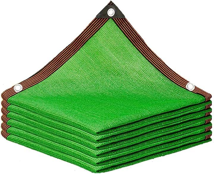 遮光ネット 日よけ シェード オーニング 防塵 目隠し UVカット ベランダ カーポート バルコニー (緑, 4mx9m)