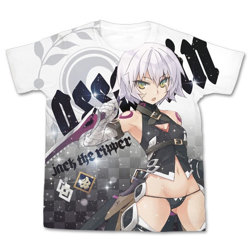 FGO アサシン ジャックザリッパー フルグラフィックTシャツ ホワイト L 【 服 Fate/stay night トップス カットソー Fate/Grand Order 】